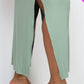 Ribbed Side Slit Long Cami Dress