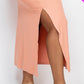 Ribbed Side Slit Long Cami Dress