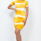 Tie-dye Print Bodycon Dress