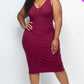 Ribbed Sleeveless Bodycon Dress