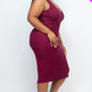 Ribbed Sleeveless Bodycon Dress