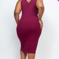 Ribbed Sleeveless Bodycon Dress