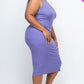 Ribbed Sleeveless Bodycon Dress