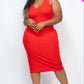 Ribbed Sleeveless Bodycon Dress