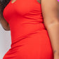 Ribbed Sleeveless Bodycon Dress