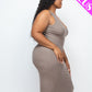 Ribbed Sleeveless Bodycon Dress