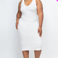 Ribbed Sleeveless Bodycon Dress