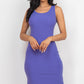 Ribbed Side Slit Tank Dress
