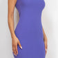 Ribbed Side Slit Tank Dress