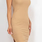 Ribbed Side Slit Tank Dress