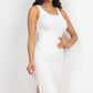 Ribbed Side Slit Tank Dress