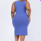 Ribbed Side Slit Tank Dress