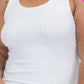 Ribbed Side Slit Tank Dress