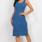 Ribbed Side Slit Tank Dress