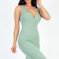 Casual Ribbed Split Neck Bodycon Dress (CAPELLA)
