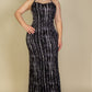 Tie Dye Printed Cami Bodycon Maxi Dress