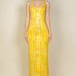 Tie Dye Printed Cami Bodycon Maxi Dress