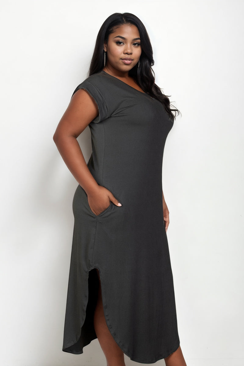 “Make Me Blush” V Neck Long Dress