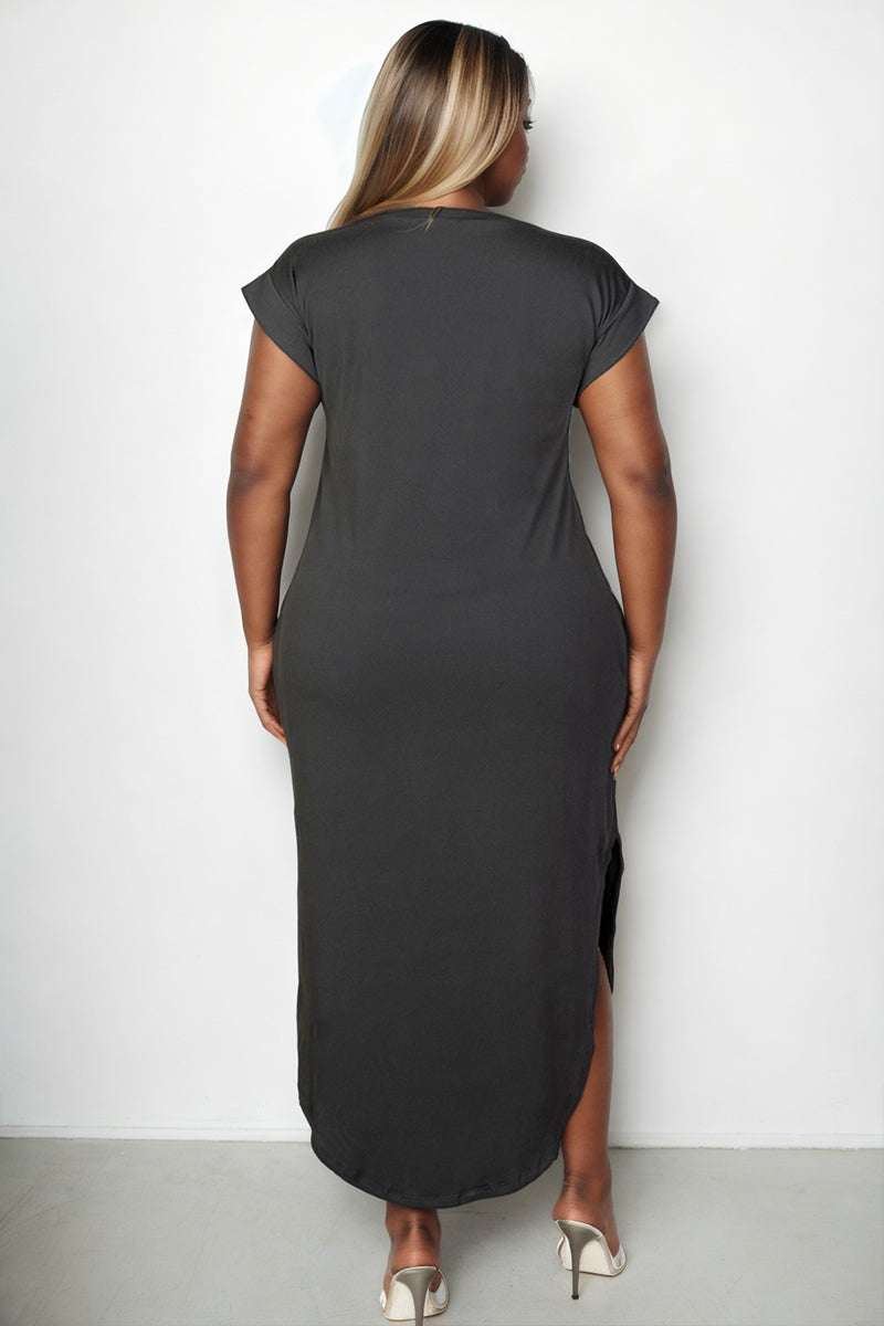 “Make Me Blush” V Neck Long Dress