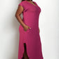 “Make Me Blush” V Neck Long Dress