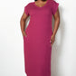 “Make Me Blush” V Neck Long Dress