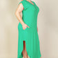 “Make Me Blush” V Neck Long Dress