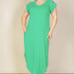 “Make Me Blush” V Neck Long Dress
