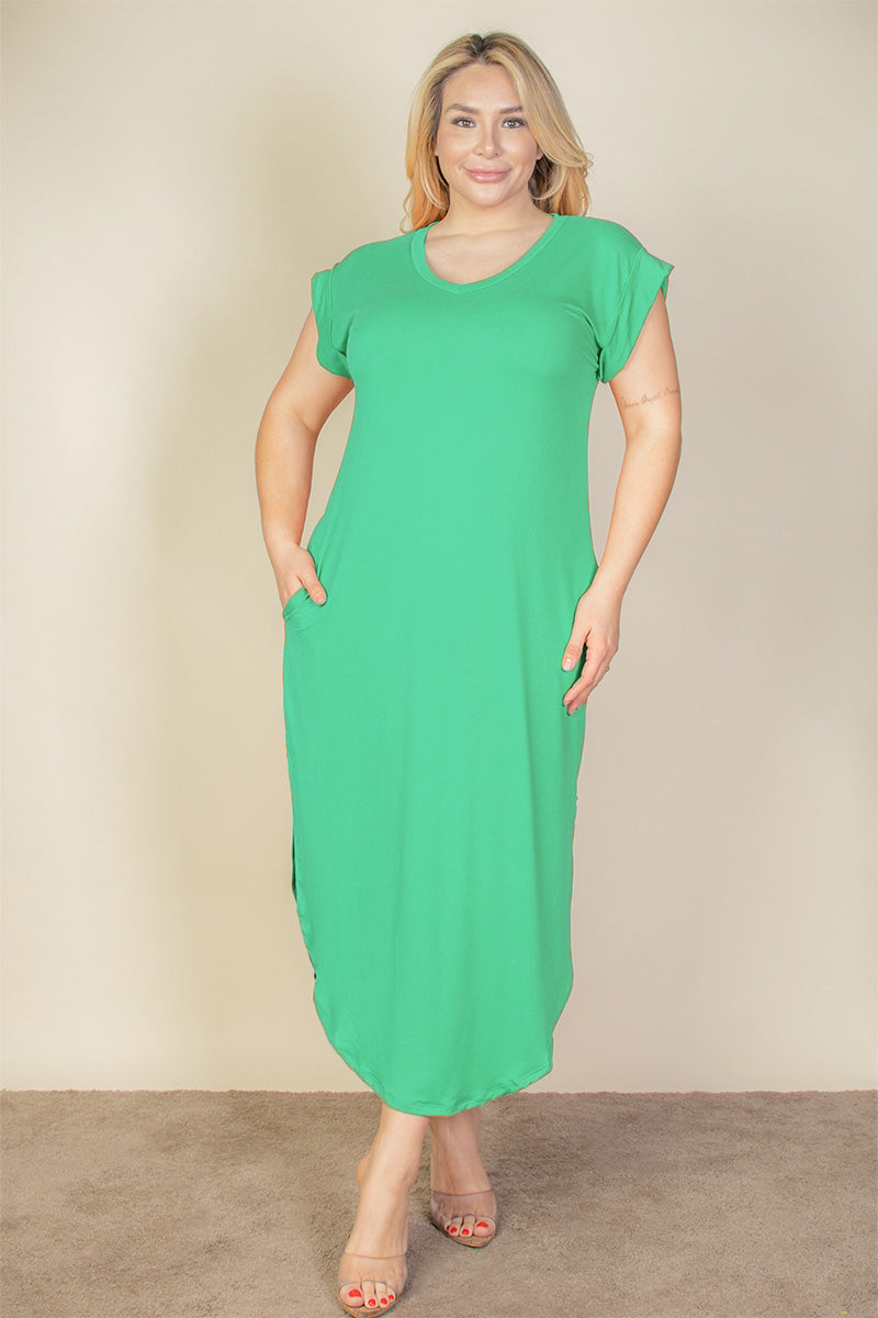 “Make Me Blush” V Neck Long Dress