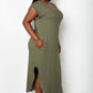“Make Me Blush” V Neck Long Dress