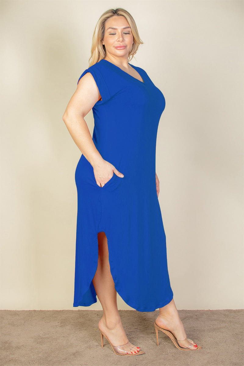 “Make Me Blush” V Neck Long Dress