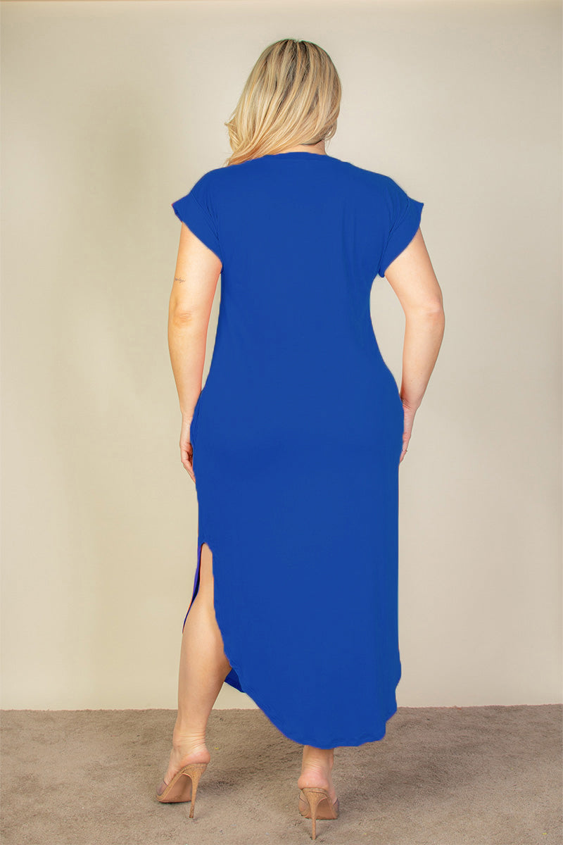 “Make Me Blush” V Neck Long Dress