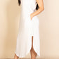 “Make Me Blush” V Neck Long Dress