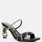 Big Plan Diamante Detail Mid Heel Sandals