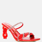 Big Plan Diamante Detail Mid Heel Sandals