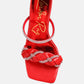 Big Plan Diamante Detail Mid Heel Sandals