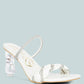 Big Plan Diamante Detail Mid Heel Sandals