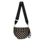 Frankie Oversize Double Zip Print Crescent Sling