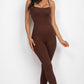 Criss-Cross Open Back Bodycon Jumpsuit
