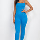 Criss-Cross Open Back Bodycon Jumpsuit