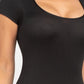 Short Sleeve Scoop Neck Bodycon Romper