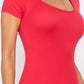 Short Sleeve Scoop Neck Bodycon Romper