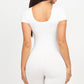 Short Sleeve Scoop Neck Bodycon Romper