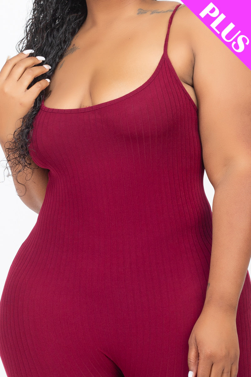 Ribbed Bodycon Romper