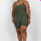 Ribbed Bodycon Romper