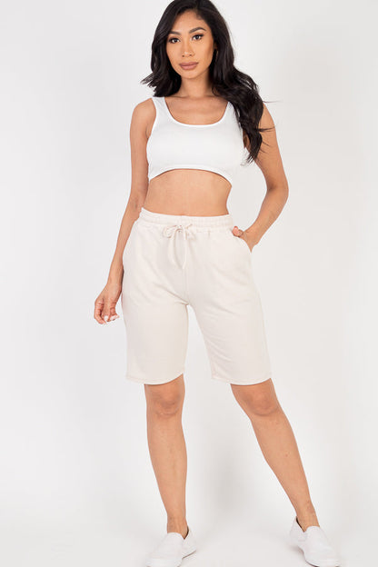 French Terry Bermuda Shorts