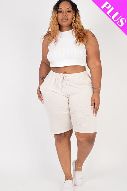 French Terry Bermuda Shorts
