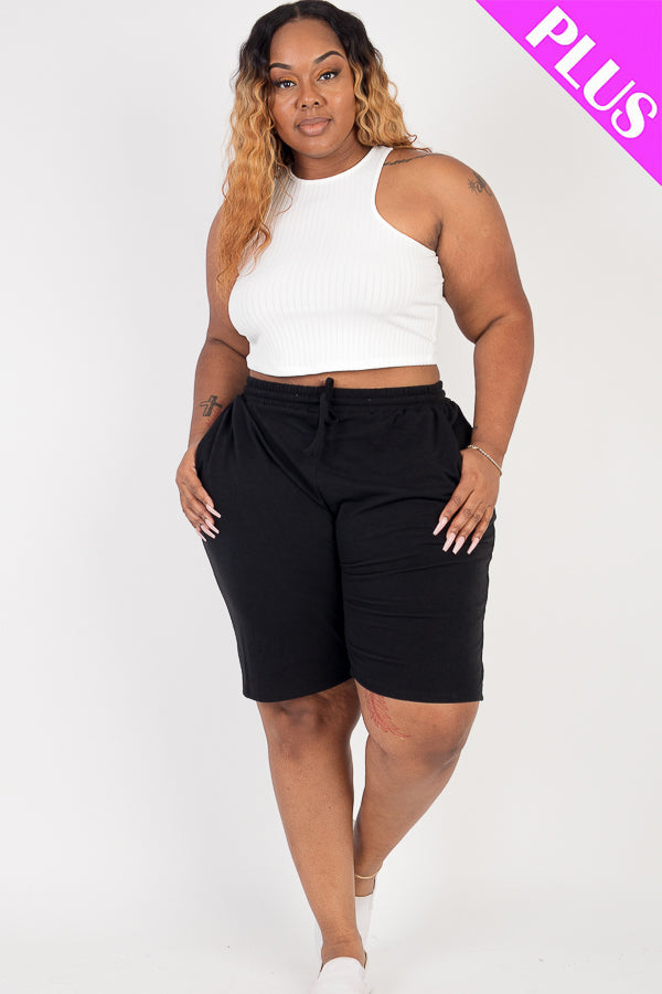 French Terry Bermuda Shorts
