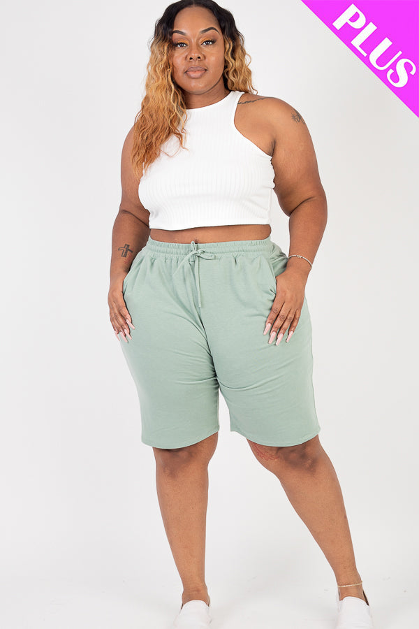 French Terry Bermuda Shorts