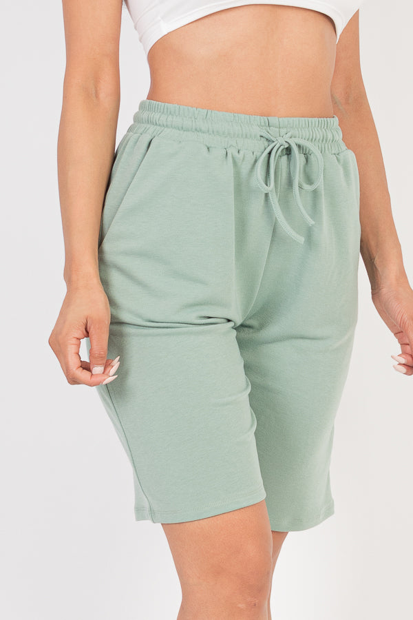 French Terry Bermuda Shorts