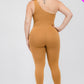 Solid Color One Shoulder Jumpsuit